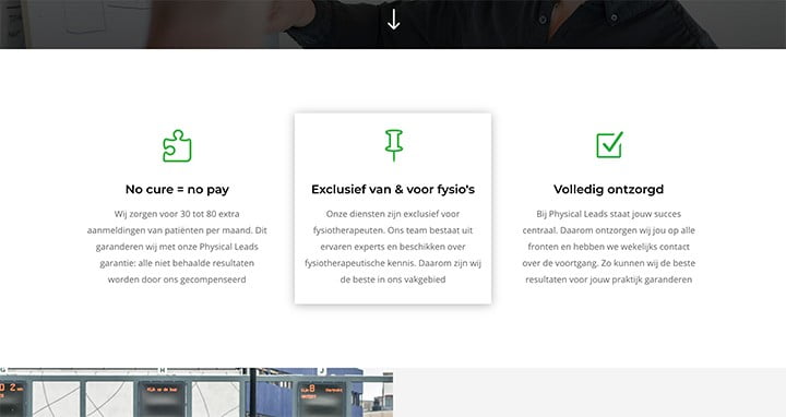 Onderscheidende vermogens website Physical Leads
