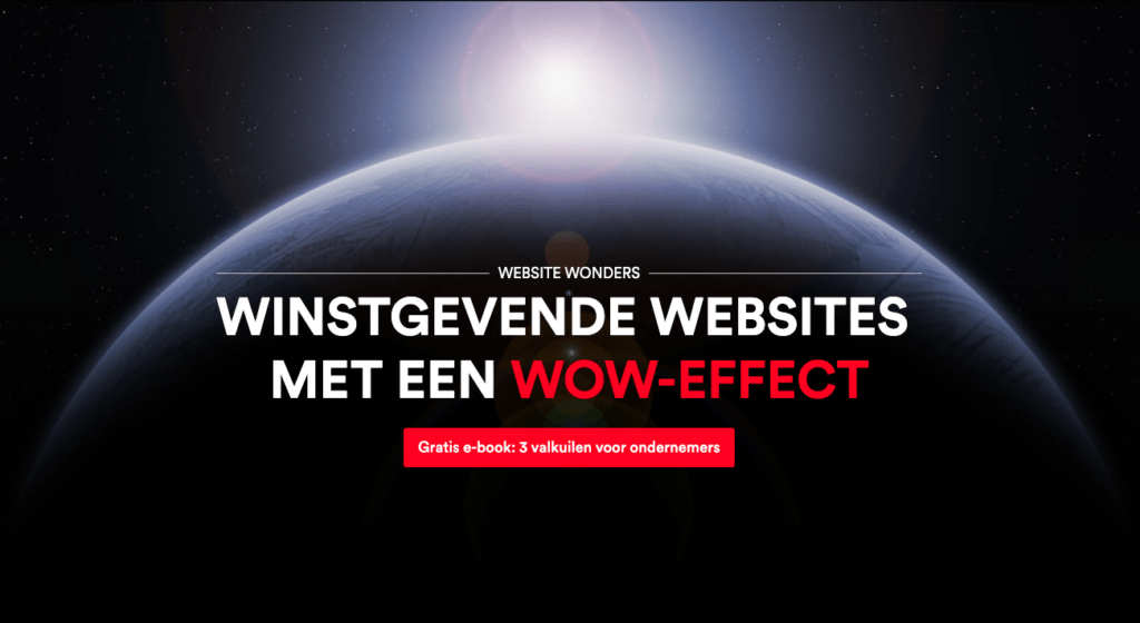 Wow-effect bij een winstgevende website