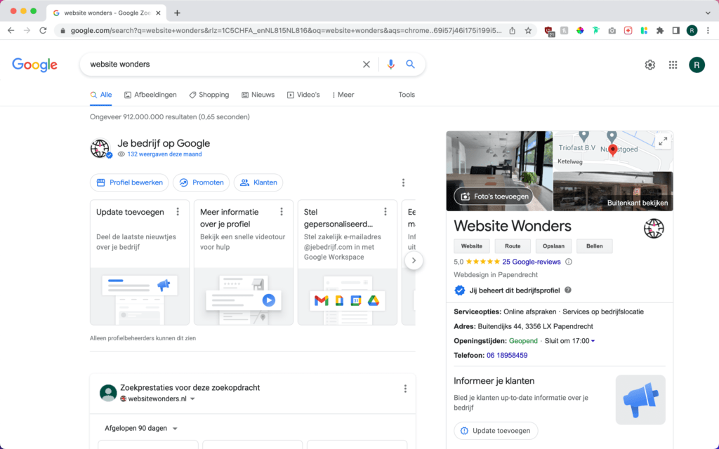 Website marketing tips - Google My Business