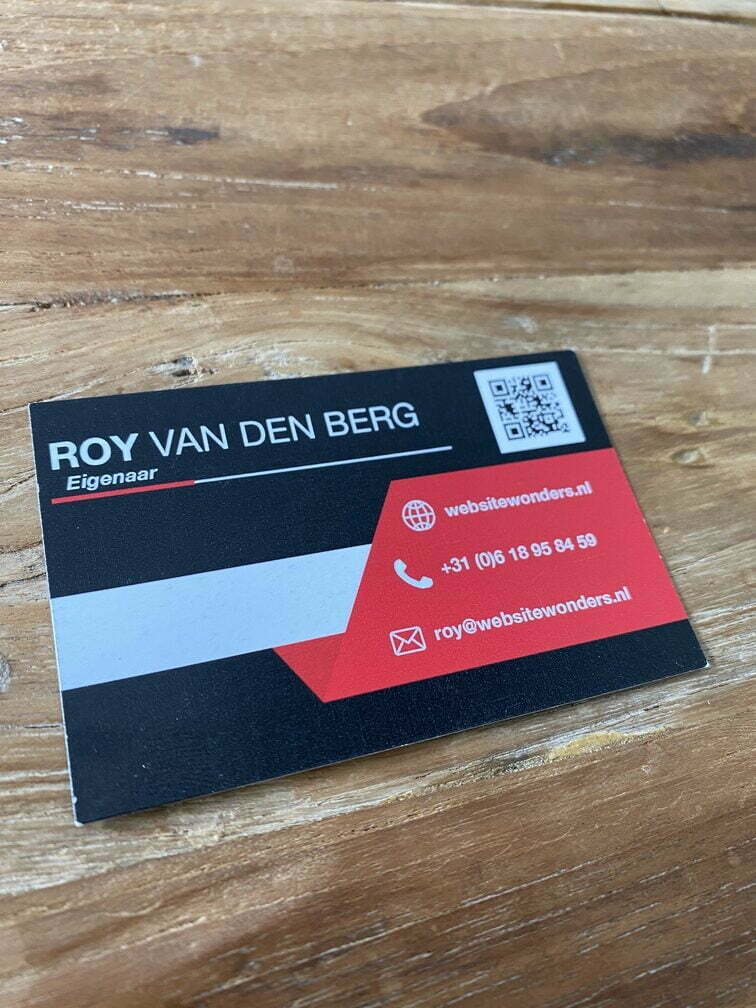 Website marketing tips - visitekaartje