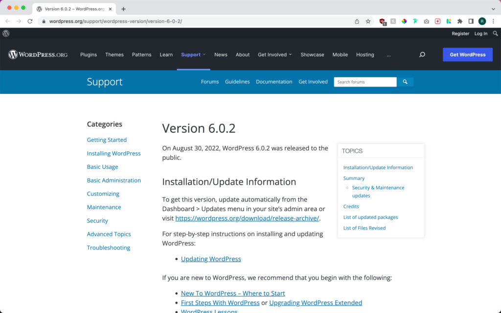Uurtarief website onderhoud in WordPress