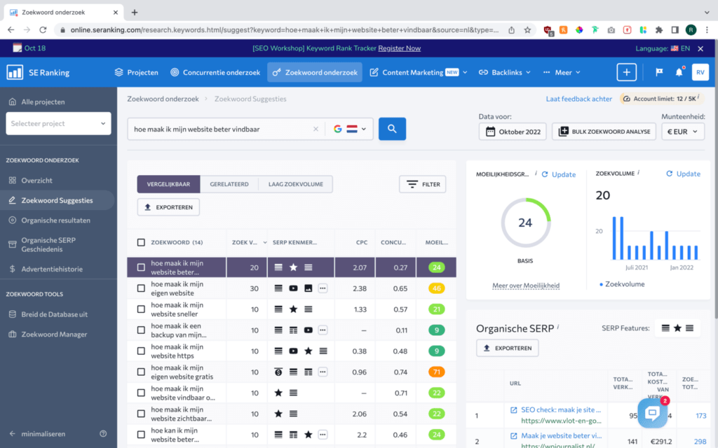 Hoe maak ik mijn website beter vindbaar - onderzoek