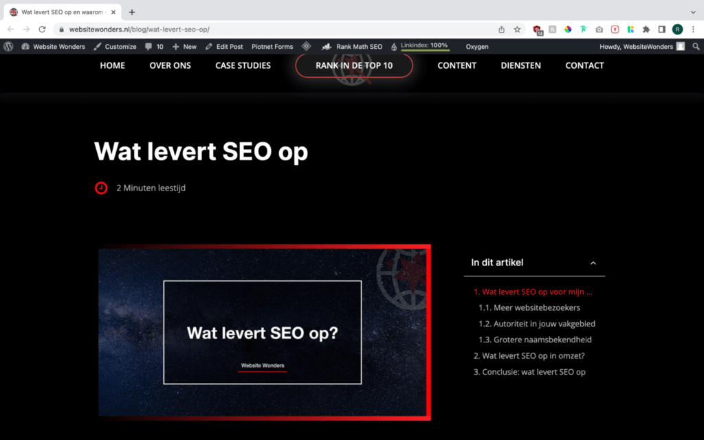 Wat is on page SEO - H1 (1)
