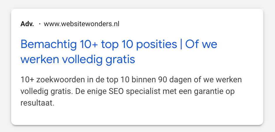 Wat is on page SEO - meta description optimalisatie